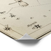 Vintage Konstellation Poster (Ecke)