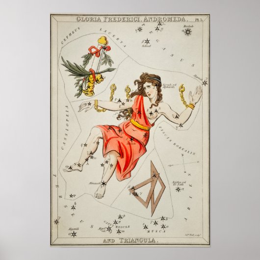 Vintage Konstellation Poster (Vorne)