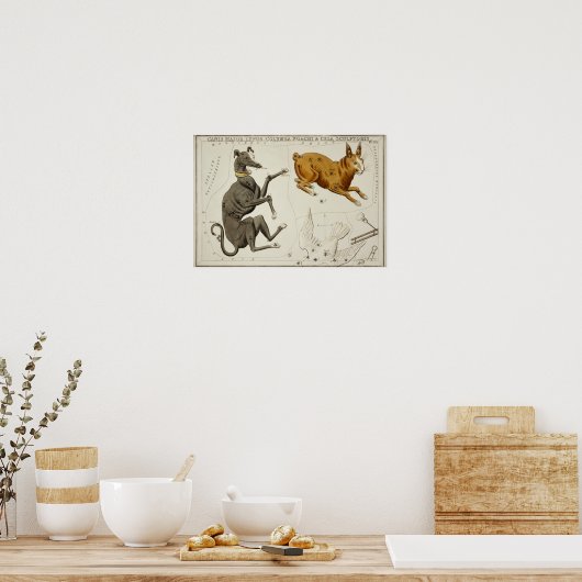 Vintage Konstellation Poster (Küche)