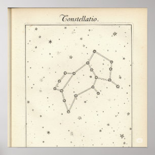 Vintage Konstellation Poster