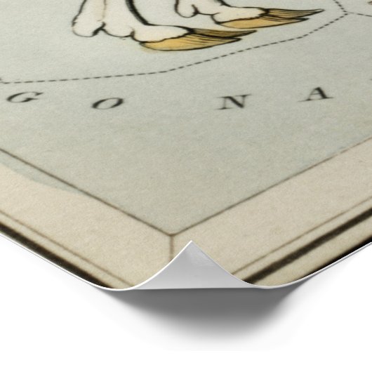 Vintage Konstellation Poster (Ecke)