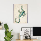 Vintage Konstellation Poster (Heimbüro)