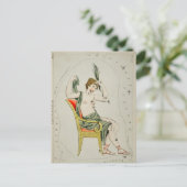 Vintage Konstellation Postkarte (Stehend Vorderseite)