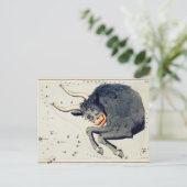 Vintage Konstellation Postkarte (Stehend Vorderseite)