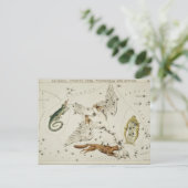 Vintage Konstellation Postkarte (Stehend Vorderseite)