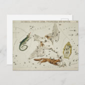 Vintage Konstellation Postkarte (Vorne/Hinten)