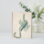 Vintage Konstellation Postkarte (Stehend Vorderseite)