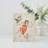 Vintage Konstellation Postkarte (Stehend Vorderseite)