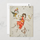 Vintage Konstellation Postkarte (Vorne/Hinten)