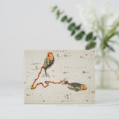 Vintage Konstellation Postkarte (Stehend Vorderseite)