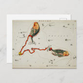 Vintage Konstellation Postkarte (Vorne/Hinten)