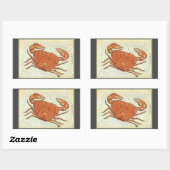 Vintage Konstellation von Krebserkrankungen, Urani Rechteckiger Aufkleber (Blatt)