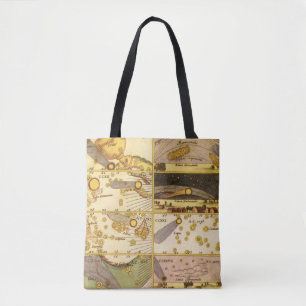Vintage Konstellationen, antike Astronomie & Stern Tasche