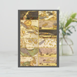 Vintage Konstellationen, antike Astronomie und Ste