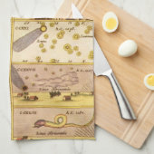 Vintage Konstellationen, antike Astronomie und Ste Geschirrtuch (Viertel Falte)