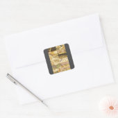 Vintage Konstellationen, antike Astronomie und Ste Quadratischer Aufkleber (Umschlag)