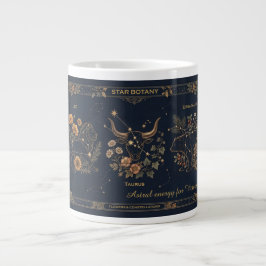 Vintage Konstellationen: Stern Botanik Gold & Navy Jumbo-Tasse