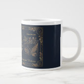 Vintage Konstellationen: Stern Botanik Gold & Navy Jumbo-Tasse (Rechts)