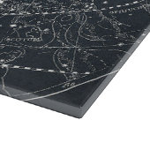 Vintage Konstellations-Karte Schneidebrett (Ecke)