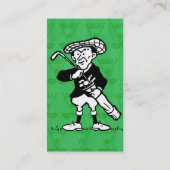 Vintage Kontaktkarten für Golfspieler Telefonnummerkarte (Rückseite)