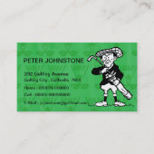 Vintage Kontaktkarten für Golfspieler Telefonnummerkarte (Vorderseite)