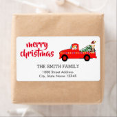 Vintage Koordinierung der Weihnachtsanschrift (Insitu)
