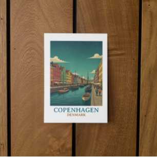 Vintage Kopenhagen Dänemark Historische Architektu Postkarte