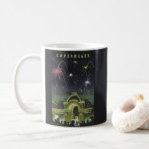 Vintage-Kopenhagen-Illustration-Reiseposter Kaffeetasse