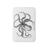 Vintage Kopffüßerkrake kraken das nautic steampunk Badematte (Vorderseite Vertikal)