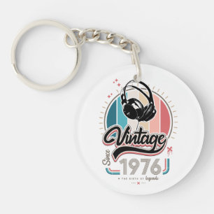 Vintage Kopfhörer seit 1976 Schlüsselanhänger