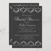 Vintage Kopfkartondusche Einladung (Vorne/Hinten)