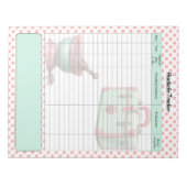 Vintage Kopfschmerzüberwachung Notizblock (Vorderseite)