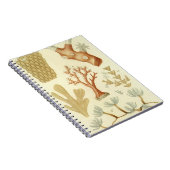 Vintage Korallentiere, Lehrbuch Biologie Notizblock (Rechte Seite)