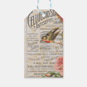 Vintage Korallenwerbung Geschenkanhänger