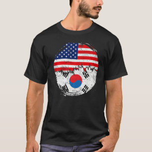 Vintage koreanische Flagge Roots Südkorea Dis T-Shirt