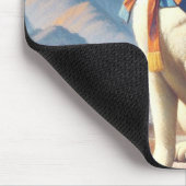 Vintage koreanische Jindo-Illustration Mousepad (Ecke)