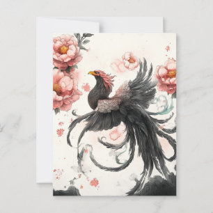 Vintage koreanische Phoenix-Postkarte Postkarte