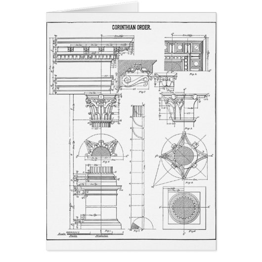 Vintage korinthische Architektur (Vorne)
