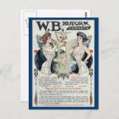 Vintage Korsett-Postkarte Postkarte (Vorne/Hinten)