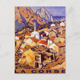 Vintage Korsika, Frankreich - Postkarte