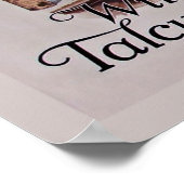 Vintage Kosmetik Williams Talcum Pulver Poster (Ecke)