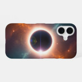 Vintage Kosmische Finsternis iPhone 16 Hülle (Rückseite (Horizontal))