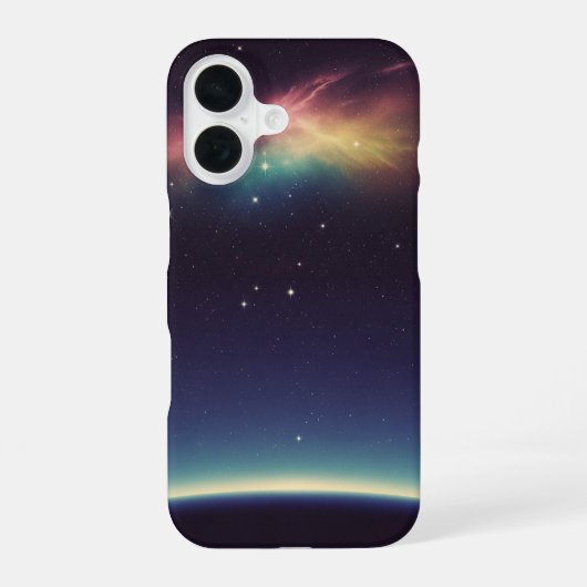 Vintage Kosmischer Horizont iPhone 16 Hülle (Rückseite)