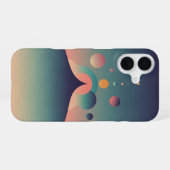 Vintage Kosmischer Horizont iPhone 16 Hülle (Rückseite (Horizontal))
