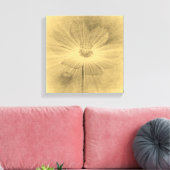 Vintage Kosmos-Blume Wrapped Canvas Leinwanddruck (Insitu (Wohnzimmer))