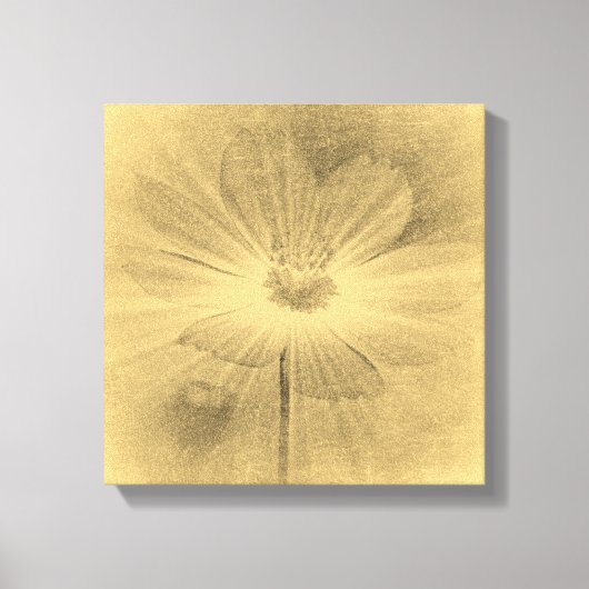 Vintage Kosmos-Blume Wrapped Canvas Leinwanddruck (Vorderseite)