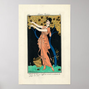 Vintage Kostüme Parisianer von H Robert Dammy Poster