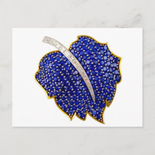 Vintage Kostümschmuck Rhinestones Diamonds Postkarte