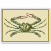 Vintage Krabbe Aufkleber (Vorderseite)