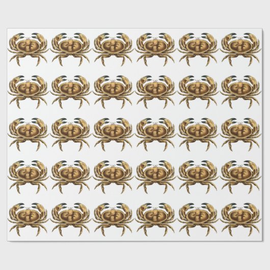 Vintage Krabbe Geschenkpapier (Flach)